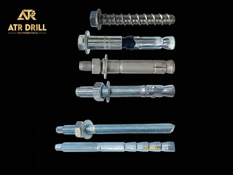 Heavy Duty Anchor Bolts for Foundation Drilling