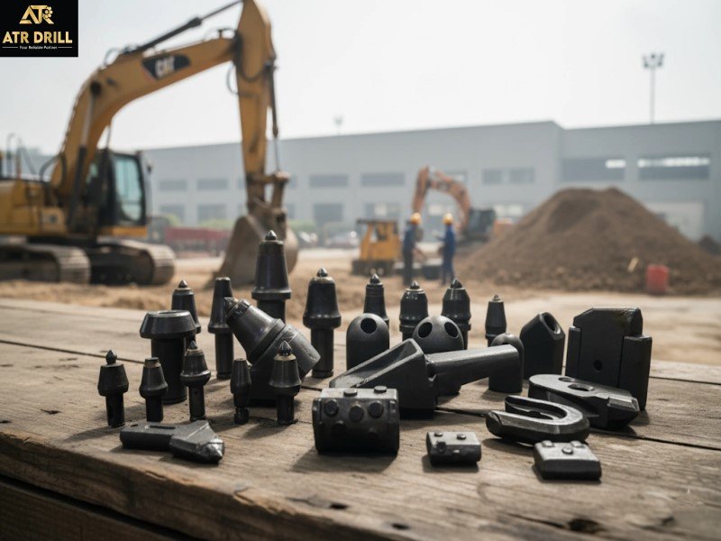 Drilling Teeth and Holders for Rotary Foundation Tools