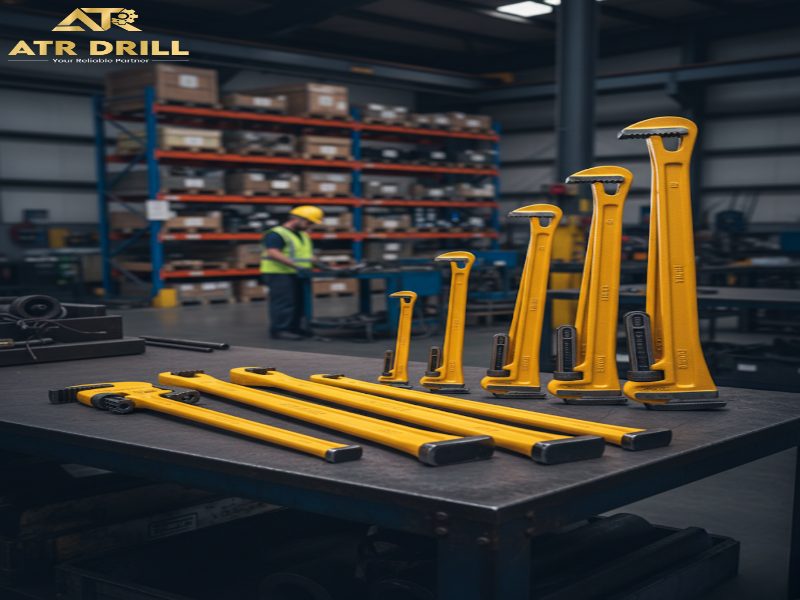 Wrenches and Handling Tools for Geotechnical Drilling Rigs